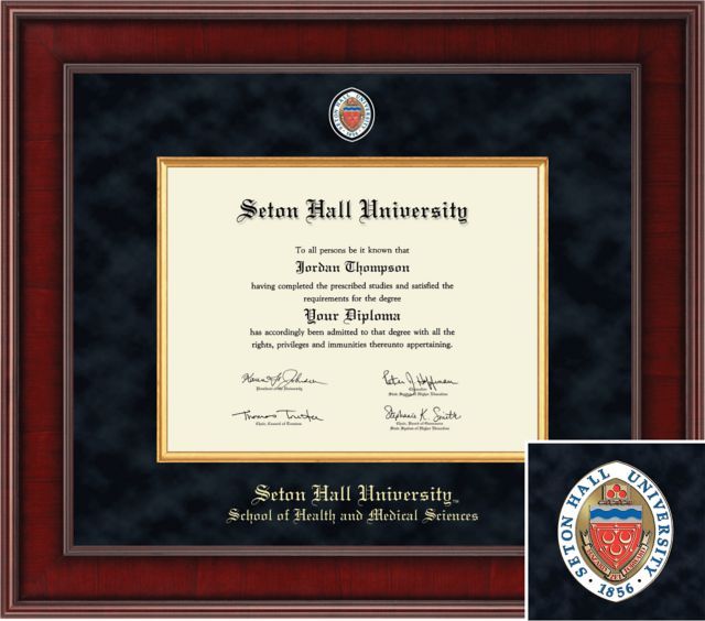 Church Hill Classics Presidential Diploma Frame. School of Health and Medical Sciences - ONLINE ONLY