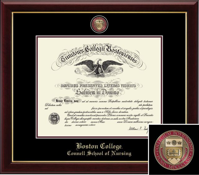 Church Hill Classics 12.813'' x 15.875'' Masterpiece Diploma Frame. Connell School of Nursing  - ONLINE ONLY