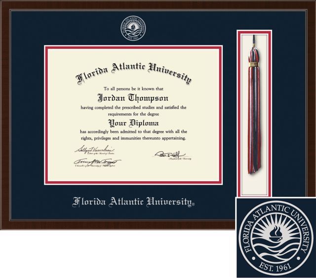 Church Hill Classics Tassel Diploma Frame. Associates, Bachelors, Masters, PhD - ONLINE ONLY