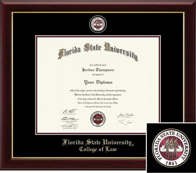 Church Hill Classics Masterpiece Diploma Frame. College of Law  - ONLINE ONLY