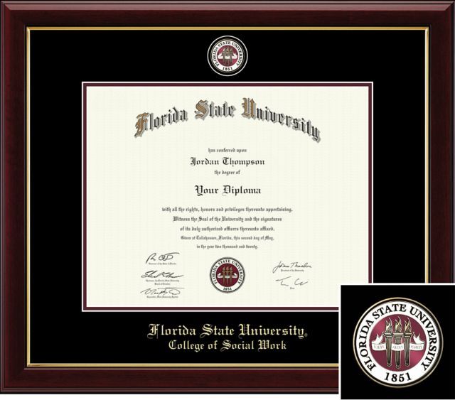 Church Hill Classics Masterpiece Diploma Frame. College of Social Work  - ONLINE ONLY