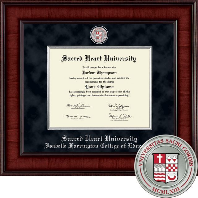 Church Hill Classics Presidential Diploma Frame. Isabelle Farrington College of Education  - ONLINE ONLY