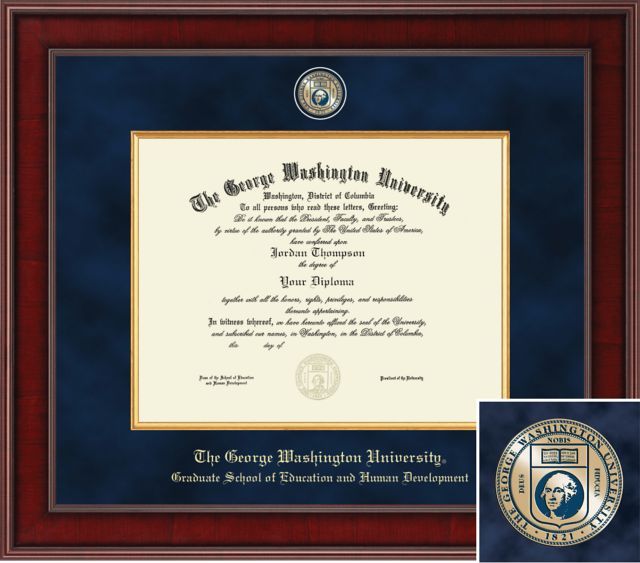 Church Hill Classics, Presidential Diploma Frame, Graduate School of Education and Human Development, PhD 11x14 - ONLINE ONLY