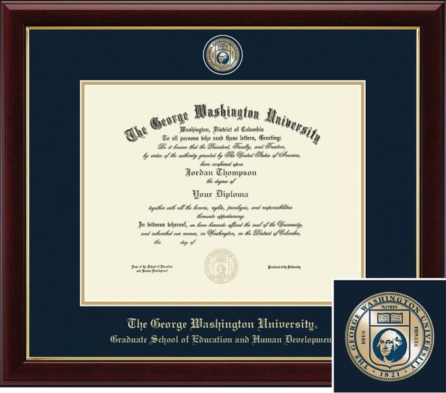 Church Hill Classics, Masterpiece Diploma Frame, Graduate School of Education and Human Development, PhD 11x14 - ONLINE ONLY