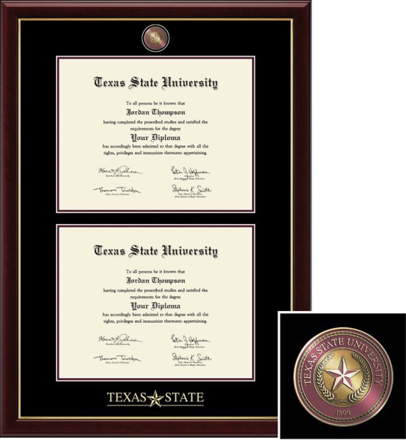 Church Hill Classics Double Document, 11x14, Bachelors, Masters, Diploma Frame - ONLINE ONLY