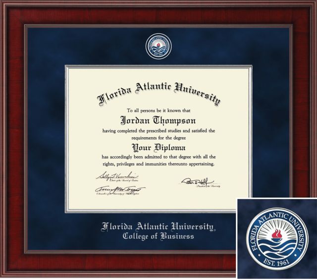 Church Hill Classics, Presidential; 11x14 PhD, College of Business Diploma Frame - ONLINE ONLY