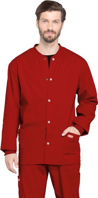 Men's Snap Front Scrub Jacket